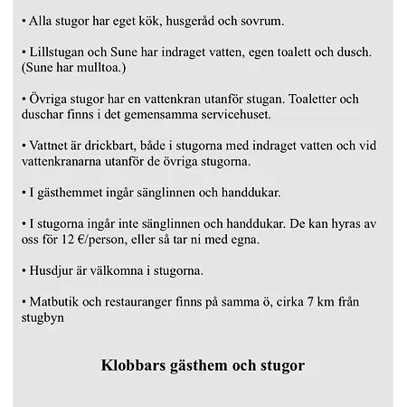 Klobbars Gaesthem O בית הארחה